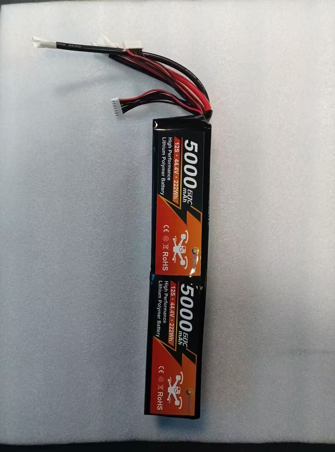 Yattox 12S 5000mah 60C 100% LCO Lipo Battery Stick Pack No Connector