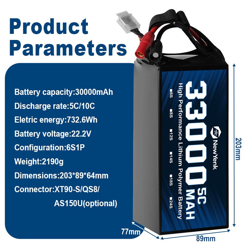 Yattox 6S 33000mAh 5C Semi Solid State Battery