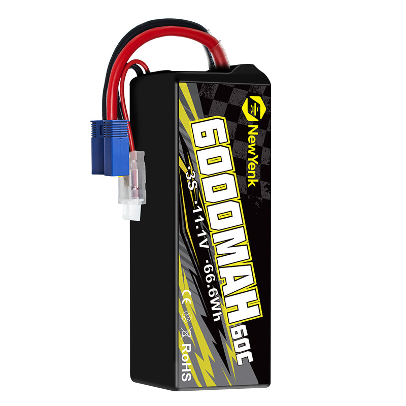 Yattox 3S 6000mAh 60C (Burst 120C)Lipo Battery with EC5 100% LCO Material