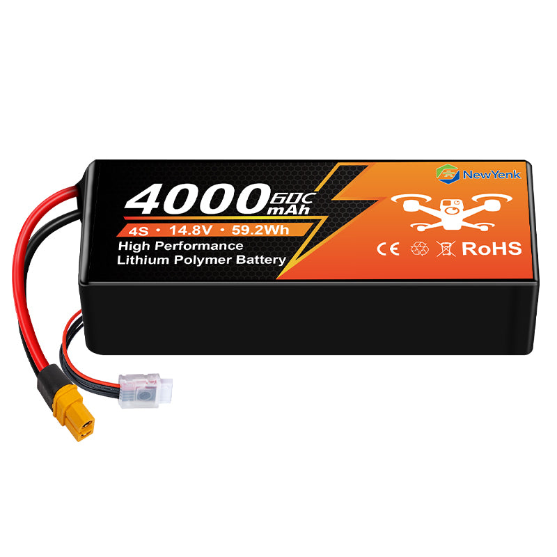 Yattox 4S 4000mAh 60C Lipo Battery With XT90/XT60 100% LCO