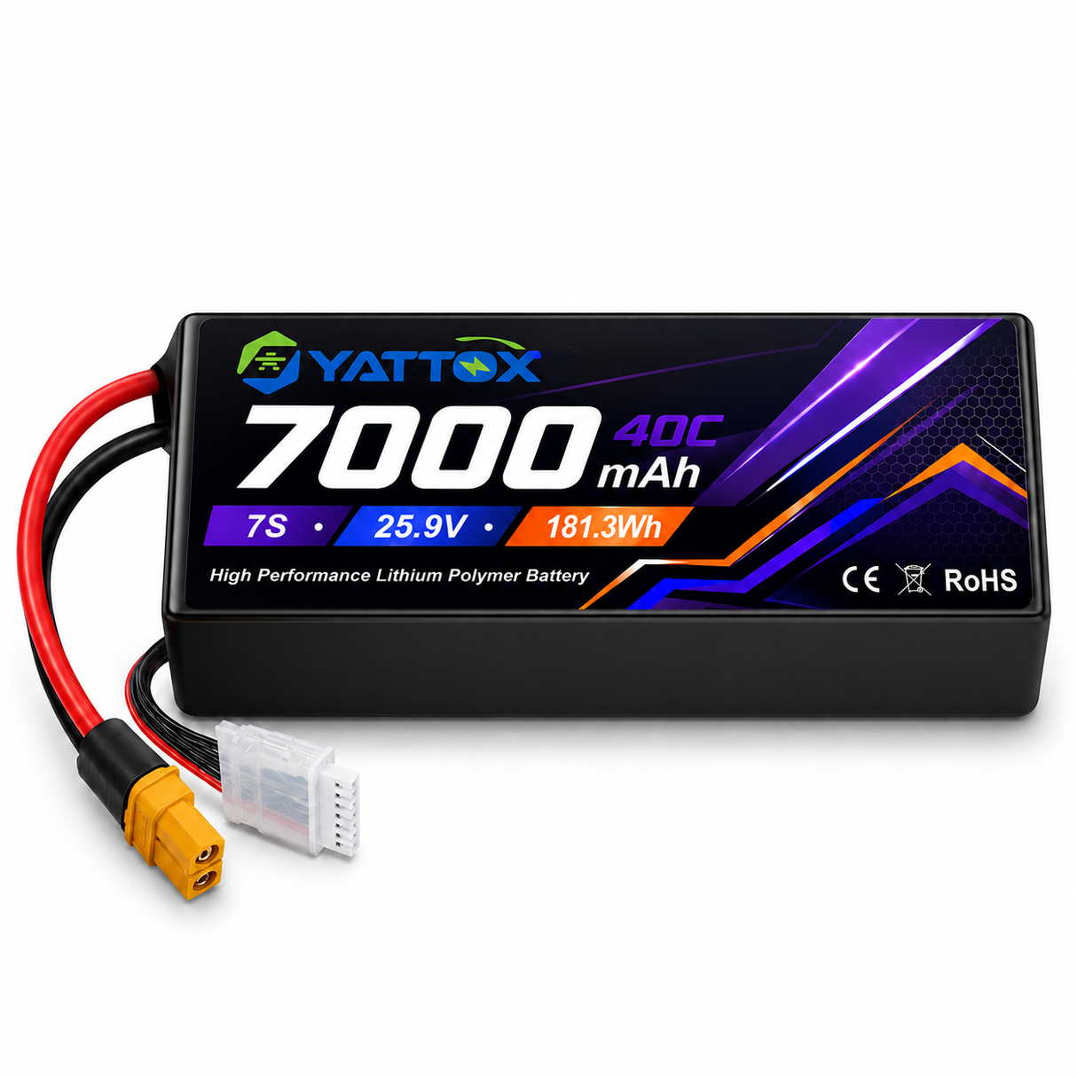Yattox 7S 7000mAh 25.9V 40C/60C With EC5/XT90 100% LCO LiPo Battery