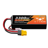 Yattox 3S 3300mAh 60C Lipo Battery With XT60/EC5 100% LCO