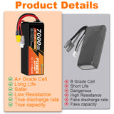 Yattox 4S 7000mAh 60C 100%LCO Lipo Battery