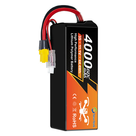 Yattox 3S 4000mAh 60C 100% LCO Lipo Battery With XT60