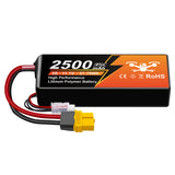 NewYenk 3S 2500mAh 11.1V 35C with EC3 100% LCO LiPo Battery