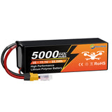 Yattox  3S 5000mAh 11.1V 60C With XT60 Plug 100% LCO LiPo Battery