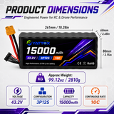 Yattox 3P12S 15000mAh 10C 21700 Li-ion Battery