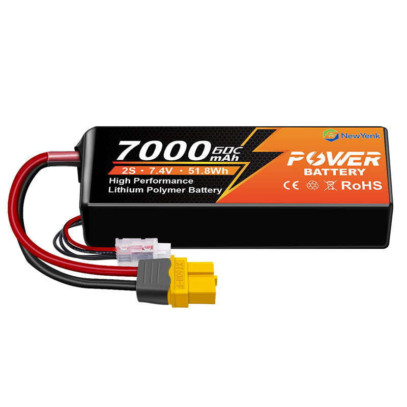 Yattox 2S 7000mAh 60C 100% LCO Lipo Battery