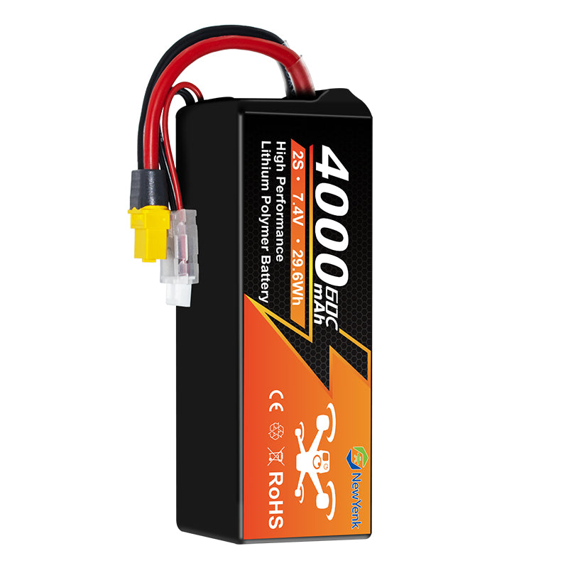 Yattox 2S 4000mAh 60C 100%LCO Lipo Battery