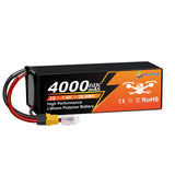 Yattox 2S 4000mAh 60C 100%LCO Lipo Battery