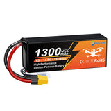 NewYenk 4S 1300mAh 14.8V 120C with XT60 100% LCO LiPo Battery