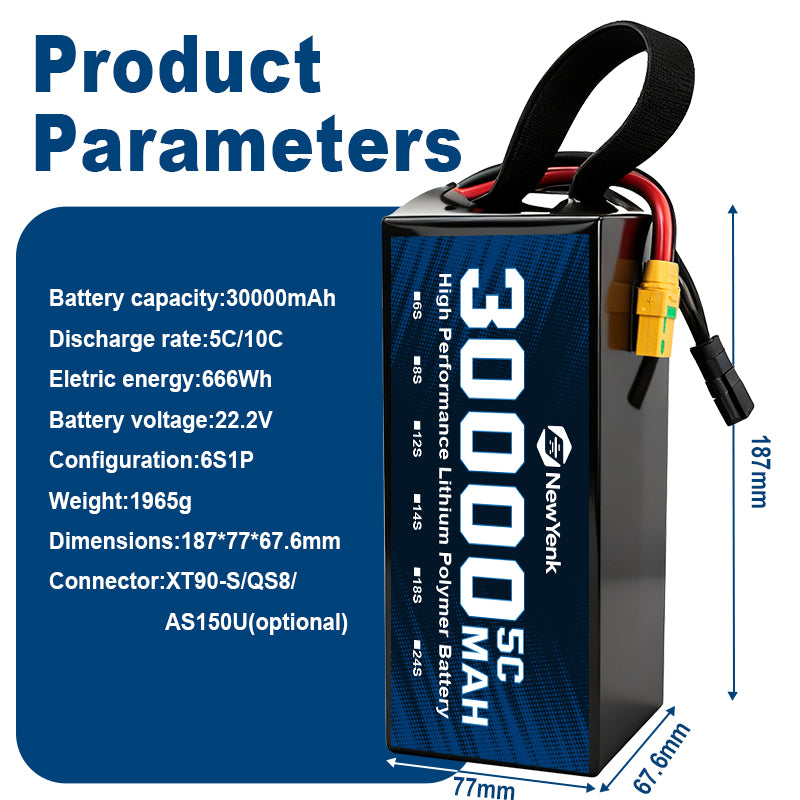 Yattox 6S 30000mAh 5C Semi Solid State Battery