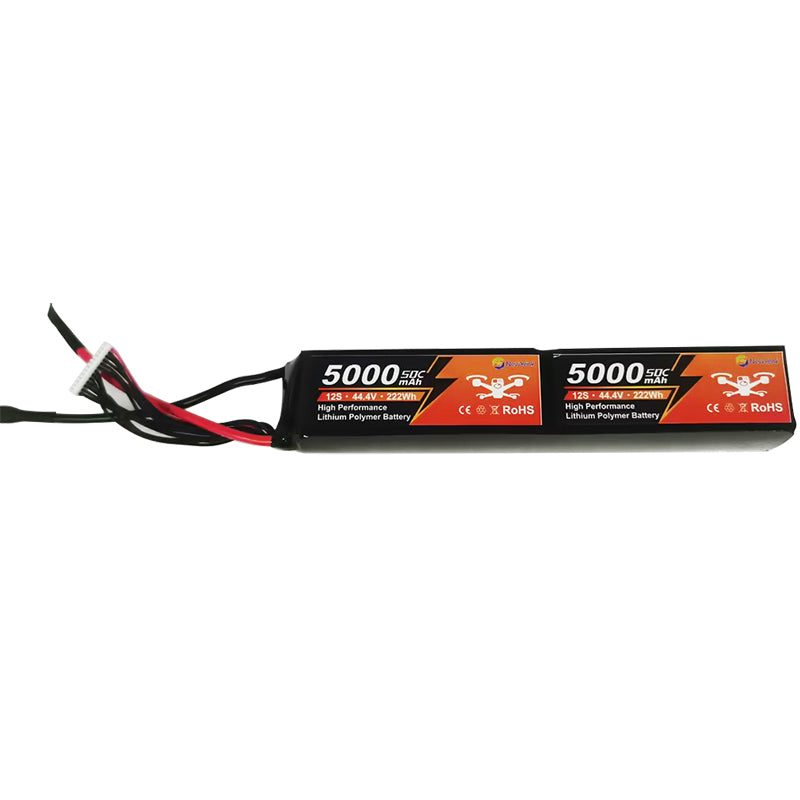 Yattox 12S 5000mah 60C 100% LCO Lipo Battery Stick Pack  No Connector