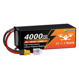 Yattox 5S 4000mAh 60C 100% LCO Lipo Battery with XT90