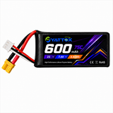 Yattox 2S 600mAh 75C 100%LCO with Lipo Battery