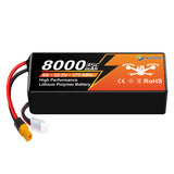 NewYenk 6S 8000mAh 22.2V 35C With EC5/XT90/XT60 LiPo Battery