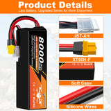 NewYenk 6S 8000mAh 22.2V 35C With EC5/XT90/XT60 LiPo Battery