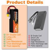 NewYenk 6S 8000mAh 22.2V 35C With EC5/XT90/XT60 LiPo Battery