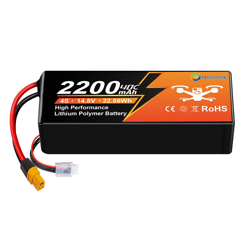 NewYenk 4S 2200mAh 14.8V 40C With XT60 100% LCO LiPo Battery