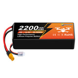 NewYenk 4S 2200mAh 14.8V 40C With XT60 100% LCO LiPo Battery