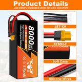 NewYenk 7S 8000mAh 25.9V 25C With EC5/XT90 100% LCO LiPo Battery