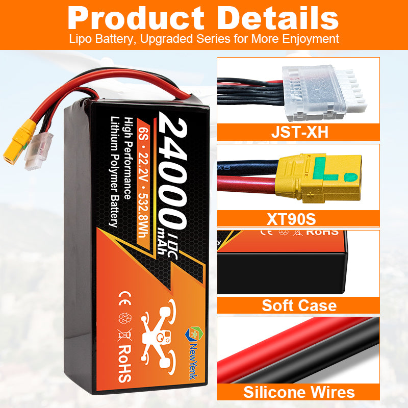 Yattox  HV 6S 24000mAh Lipo Battery