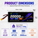 Yattox 12S4P 20000mah 43.2V 21700 Li-ion Battery