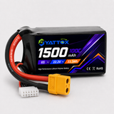 Yattox 1500mAh 6S 100C 100% LCO Lipo Battery With XT60 Plug