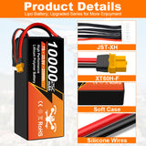 NewYenk 7S 10000mAh 25.9V 25C With XT90 100% LCO LiPo Battery