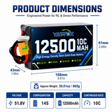 Yattox 6S 12500mah 10C Solid State Battery