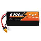 NewYenk 6S 6000mAh 22.2V 35C With EC5/XT60 100% LCO LiPo Battery