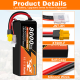 Yattox 4S 8000mAh 35C Lipo Battery