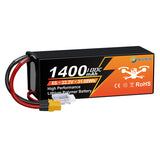 Yattox  6S 1400mAh 22.2V 100C With XT60 Plug 100% LCO LiPo Battery
