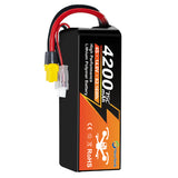 NewYenk 4S 4200mAh 14.8V 75C With XT60 100% LCO LiPo Battery