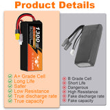NewYenk 3S 1300mAh 11.1V 100C with XT60 100% LCO LiPo Battery for FPV Drones & RC Planes