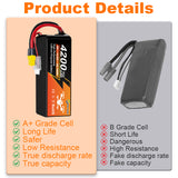 NewYenk 4S 4200mAh 14.8V 75C With XT60 100% LCO LiPo Battery