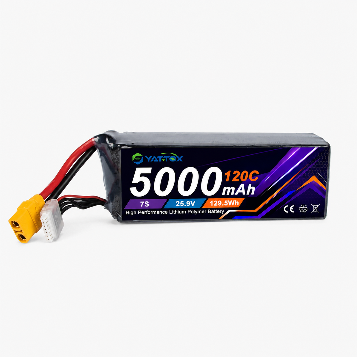 Yattox 7S 5000mAh 120C 100%LCO Lipo Battery