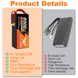 NewYenk 8S 8000mAh 29.6V 25C With EC5/XT60 100% LCO LiPo Battery