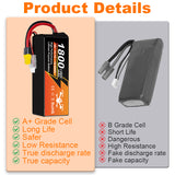 NewYenk 3S 1800mAh 11.1V 100C with XT60 100% LCO LiPo Battery